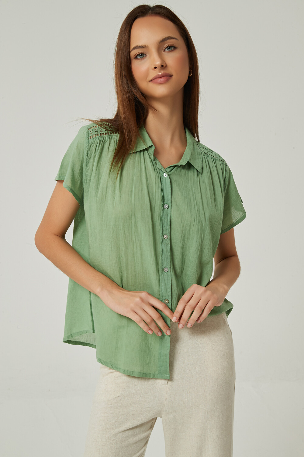 Camisa Riya Verde Claro