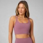 Top Principal Longline Medium Impact Sports Bra Mujer Mushroom Mauve
