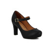 Vizzano Zapato Formal C/pulsera Taco Alto Negro