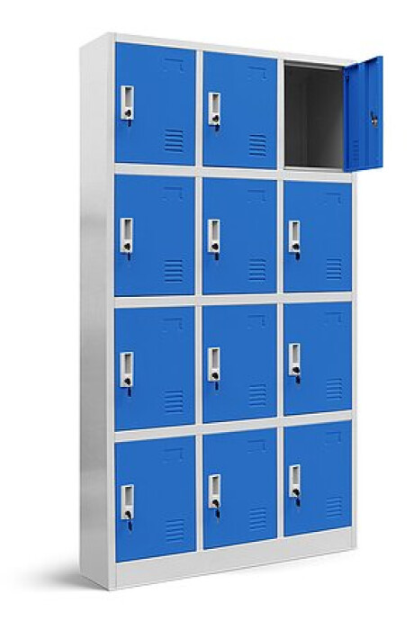 Guardabultos Locker Metálicos De 12 Puertas Guardarropas Azu Guardabultos Locker Metálicos De 12 Puertas Guardarropas Azu