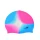 Gorra de Agua Natación Pileta Silicona BLANCO-AZUL-ROSA