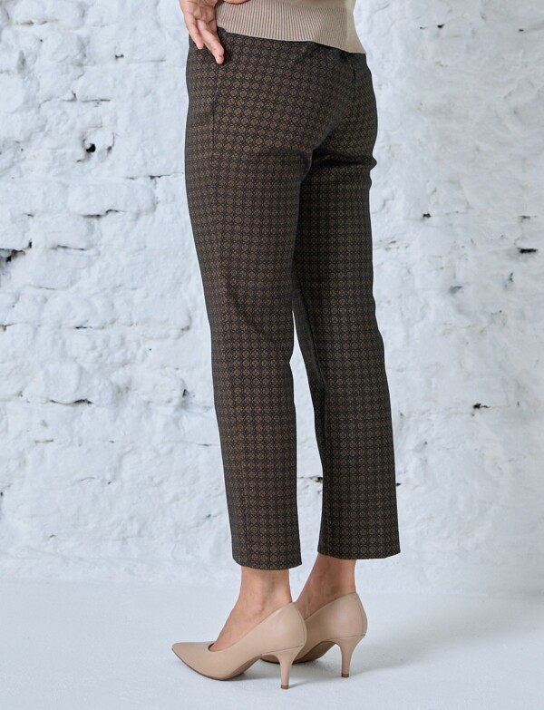 Pantalon Recto NEGRO/DORADO