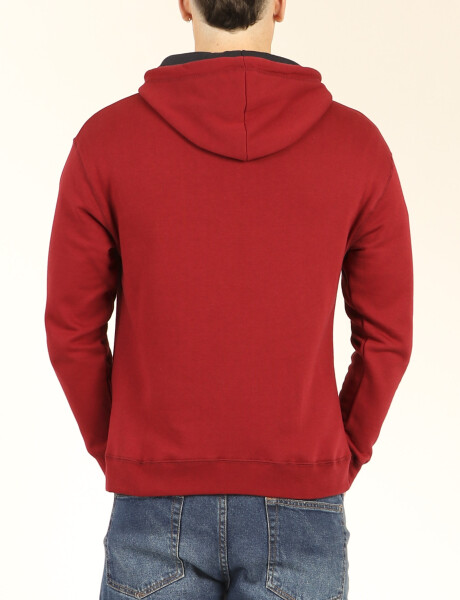 Sweater Canguro Harry Rojo Oscuro