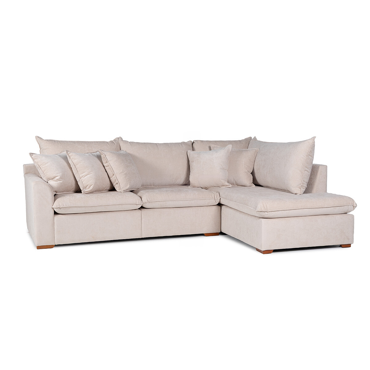 Rinconera Atualitta - Tela Microfibra - Chaise Derecho - TC 1010 (Beige) 
