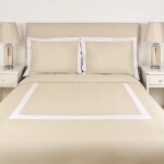 Duvet Cover Beige Con Blanco 180 x 240 cm