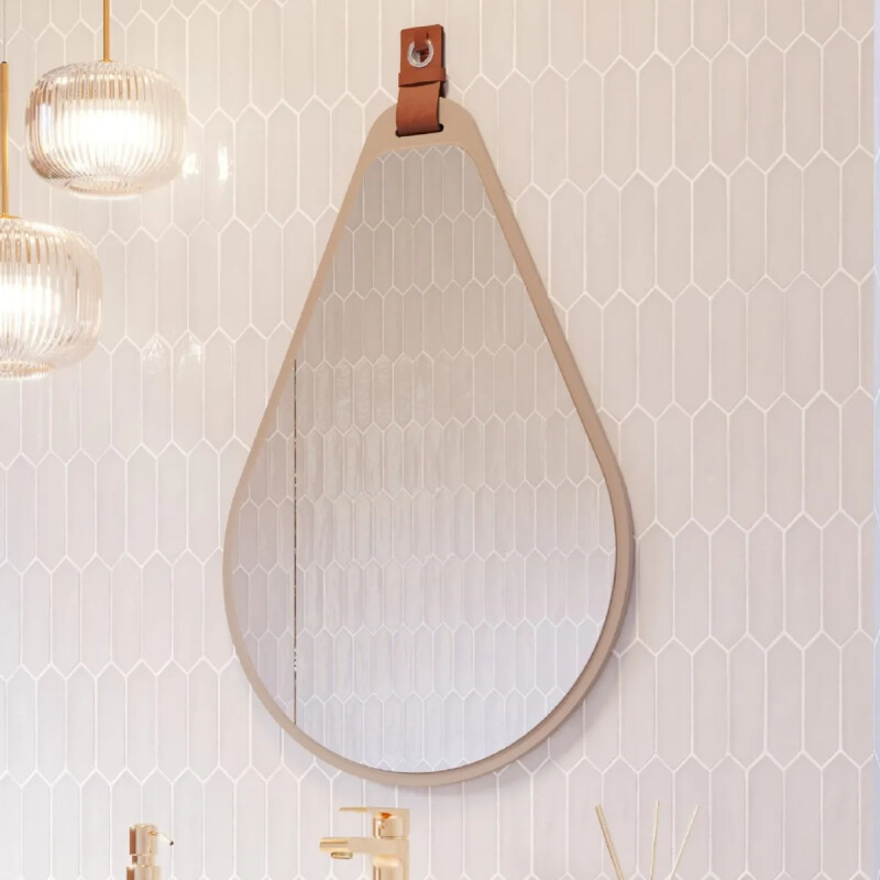 Espejo Mgm Gota 50x76cm Mdf Baño Premium Espejo Mgm Gota 50x76cm Mdf Baño Premium