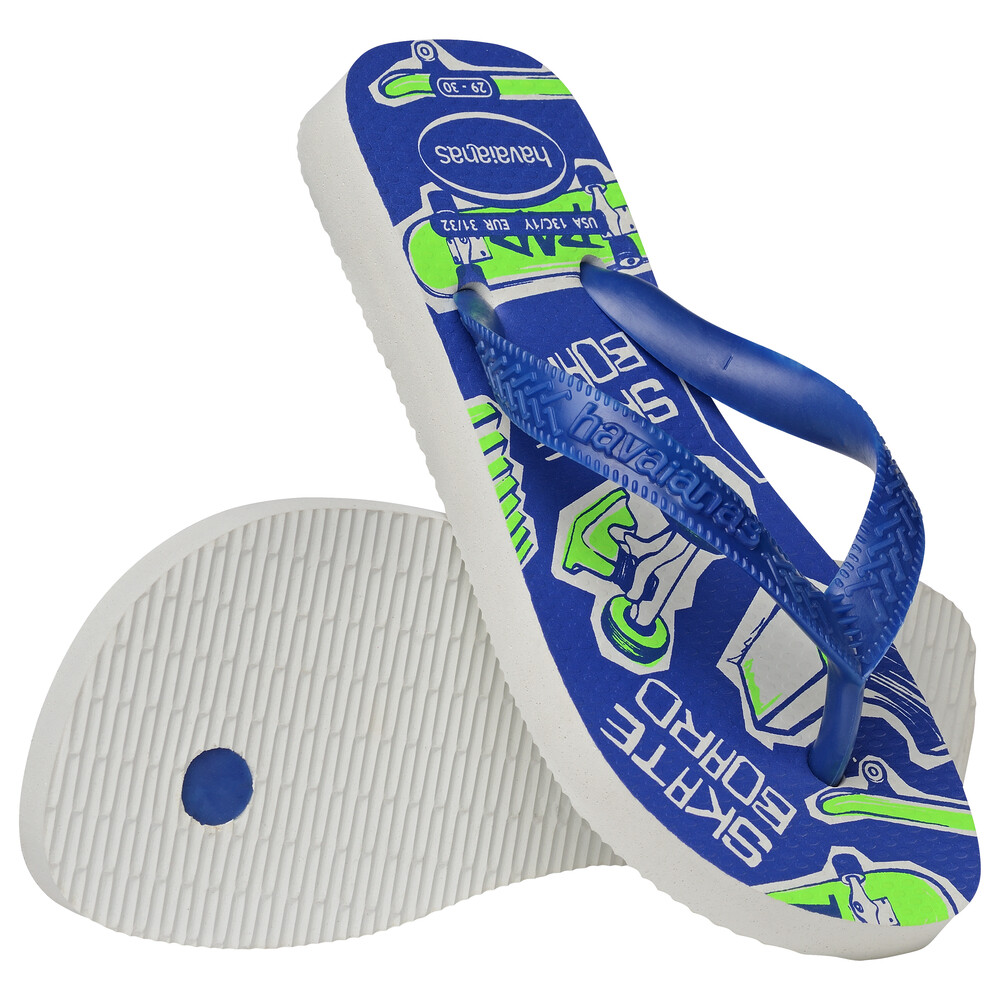 Sandalias Havaianas Athletic Niños Blanco/Azul Naval