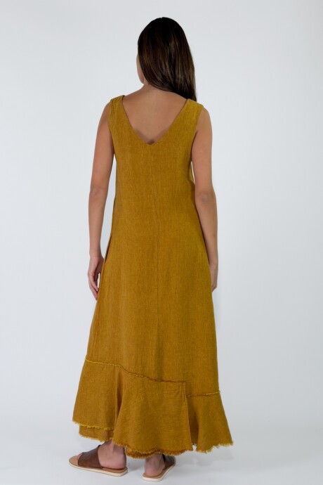 VESTIDO CAMILA Mostaza