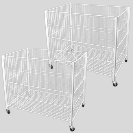 Canasto Metal Multiuso Set X2 Exhibidor 90x80x60cm Canasto Metal Multiuso Set X2 Exhibidor 90x80x60cm