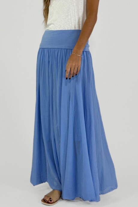 POLLERA BRENTA Celeste