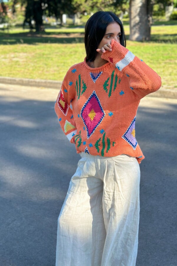 Sweater Gitano Base Naranja