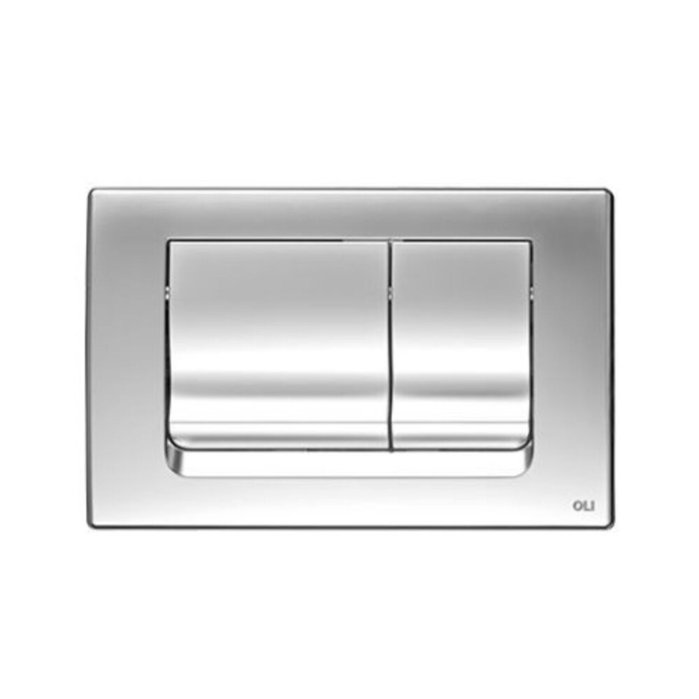 Placa pulsadora Oli Ria cromo mate cisterna embutir Placa Pulsadora Oli Ria Cromo Mate Cisterna Embutir