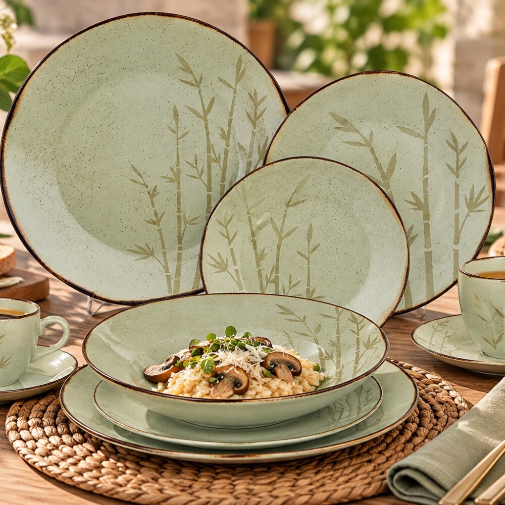 Plato postre Bambu 21.5 cm OXFORD Plato postre Bambu 21.5 cm OXFORD