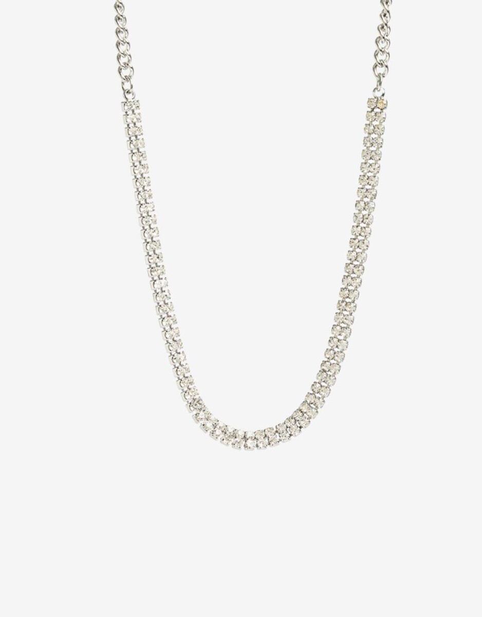 Collar Corto Strass Crystal - Cristal 