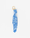 Llavero Cordón Llavero Y Bag Charm Bandana Paisley - Azul Medio
