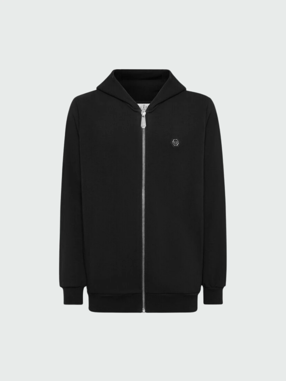 PHILIPP PLEIN - sudadera negra con capucha y calavera de strass Negro