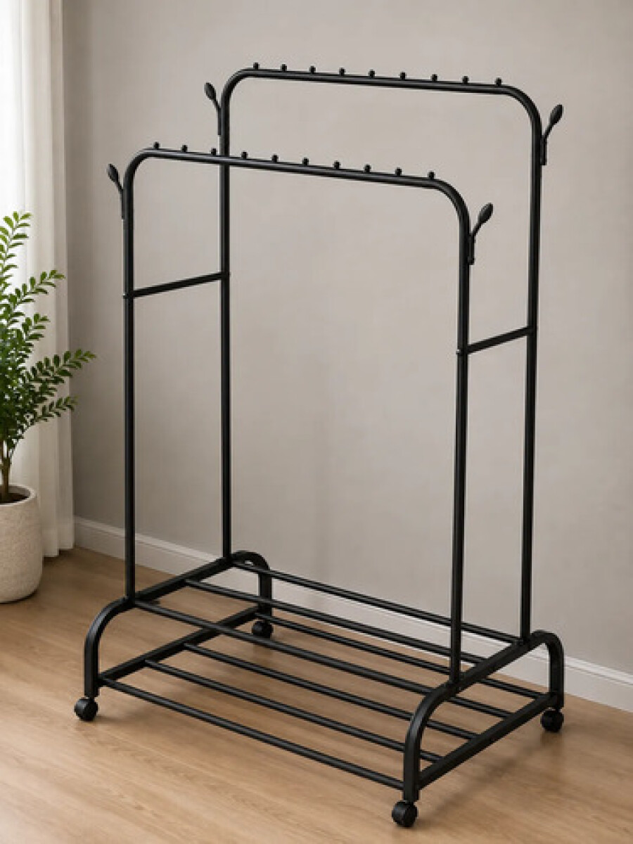 Perchero Organizador - Alt Total 160cm X Ancho Total 118cm - NEGRO 