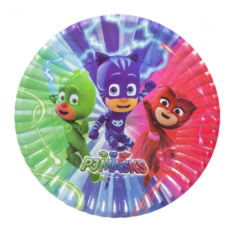 Cotillón Plato Descartable x10 - PJ Masks U