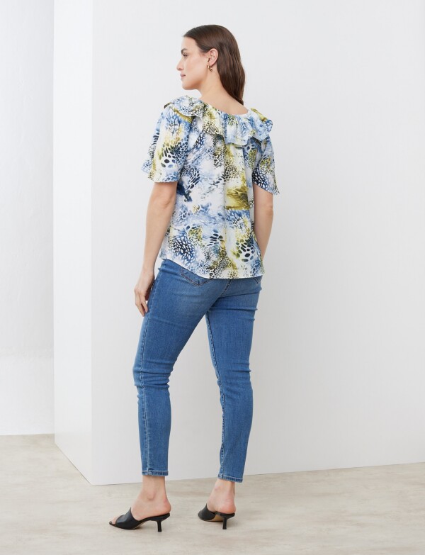 Blusa Printed AZUL/MULTI