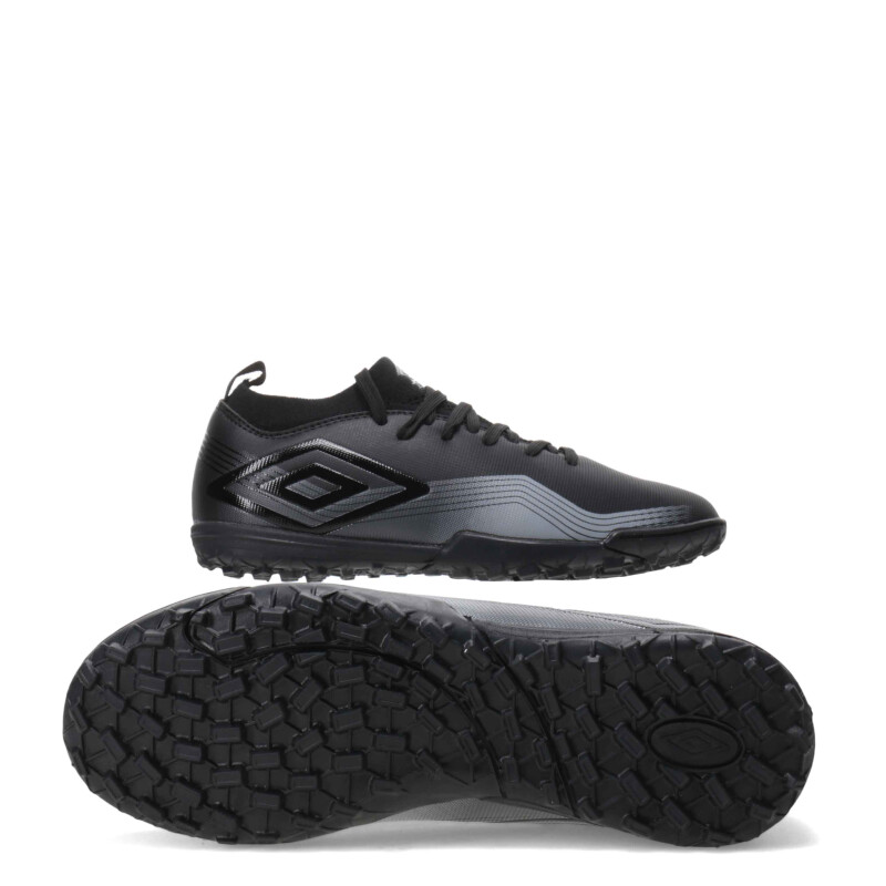 Championes de Niños Umbro Futbol 5 Vibe TF Junior Negro - Gris