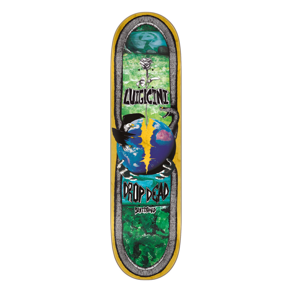 Deck Drop Dead Maple Luigi Cini - New World 8.25" (Sólo Tabla · Lija Incluída) 