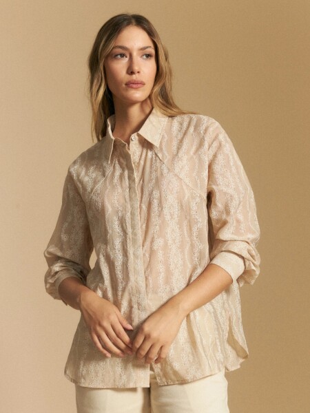 CAMISA ALLIE VERA TOSTADO