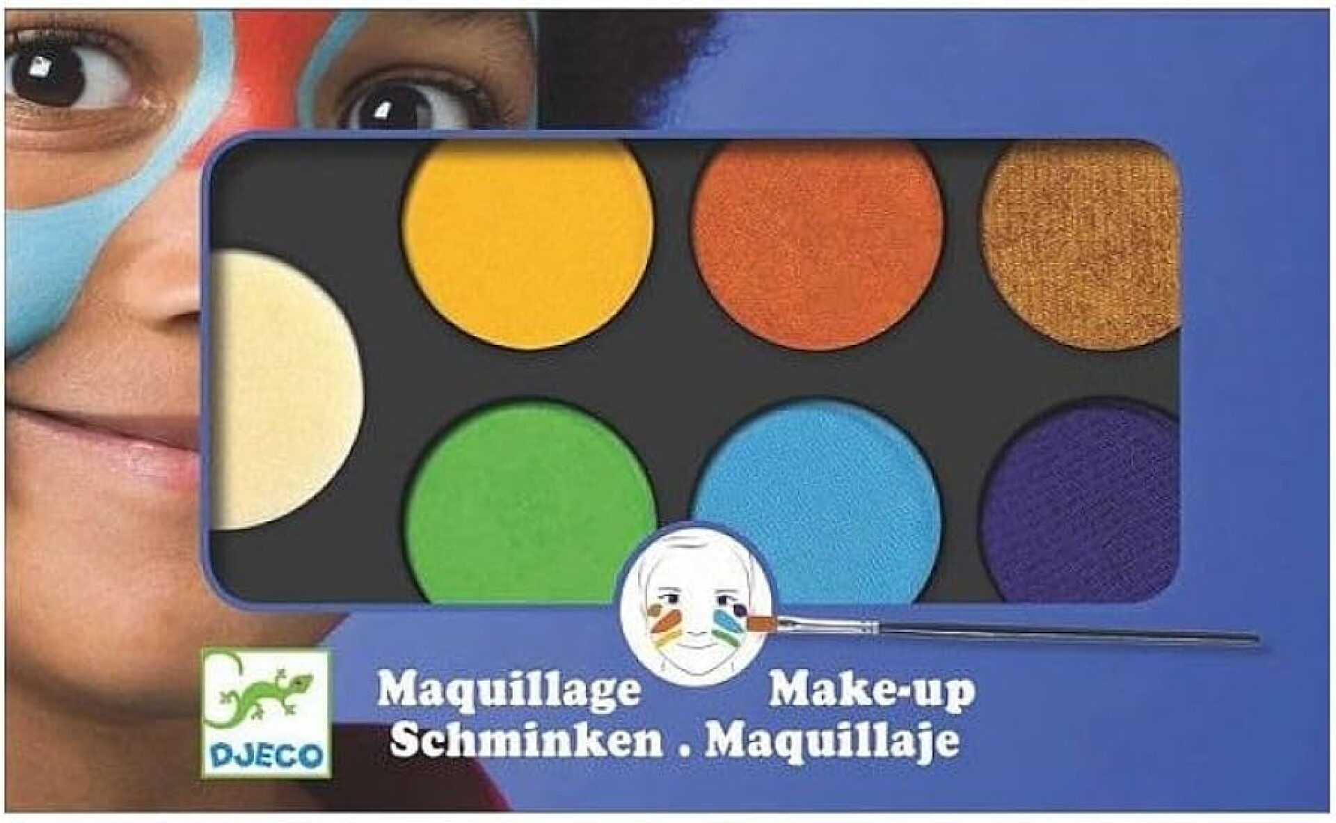 DJ0923 - Pintura De Cara X6 Colores Djeco Modelo Nature 