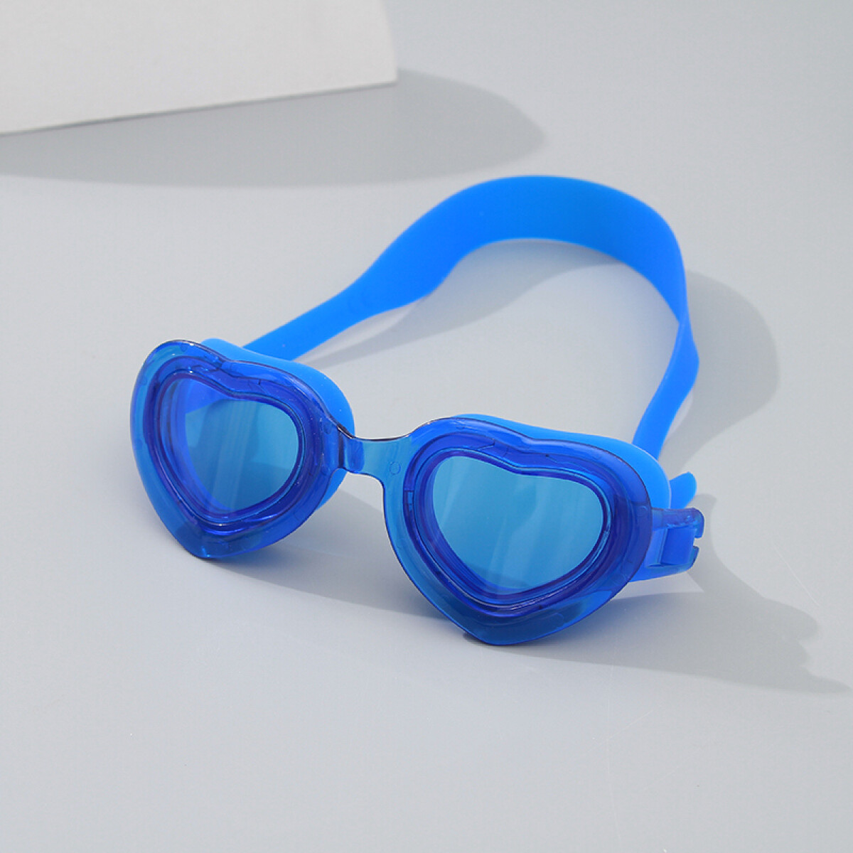 Lentes De Natación Con Estuche - Corazón Azul - Unica 