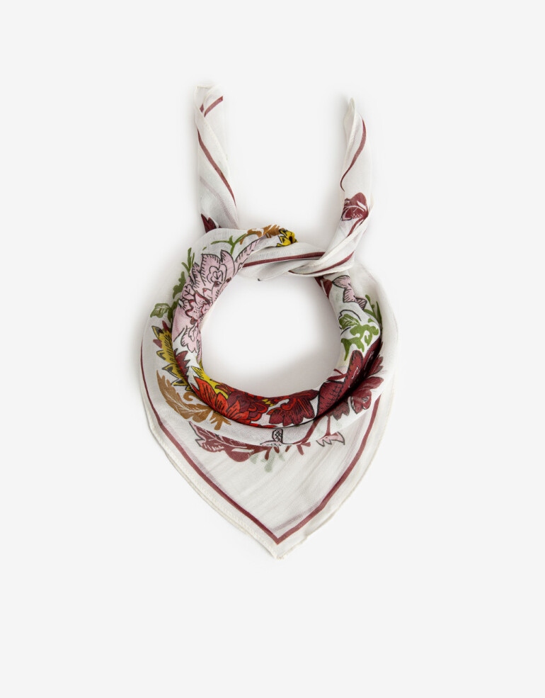 Pañuelos Raso NV Flores Pañuelo Raso Estampado - Combinacion Multicolor