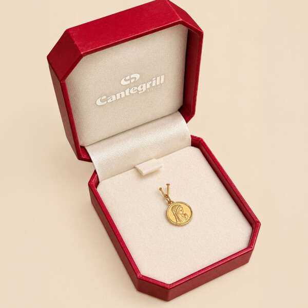 Medalla Religiosa Virgen Niña de Oro Amarillo 18k Medalla Religiosa Virgen Niña de Oro Amarillo 18k