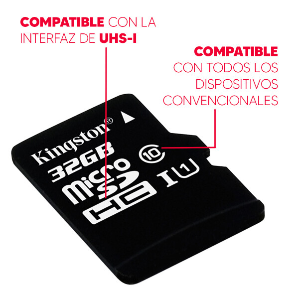 Tarjeta Microsd 32 Gb Kingston C10 TARJETA MICRO SD 32GB KINGSTON C10