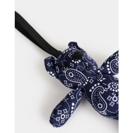 Llavero Y Charm Osito De Peluche Azul Medio