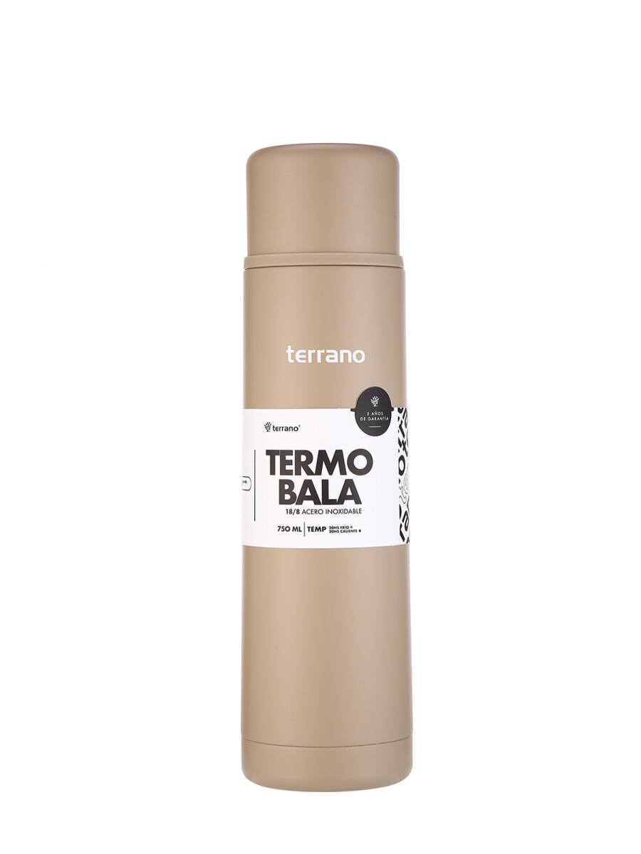 Termo Bala 750ML Metalizado - Arena 