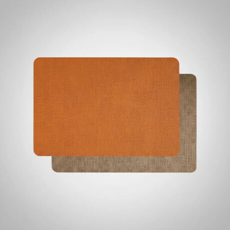 Mantel Individual Doble Cara Rectangular Premium Tex en PVC Caramelo/nude