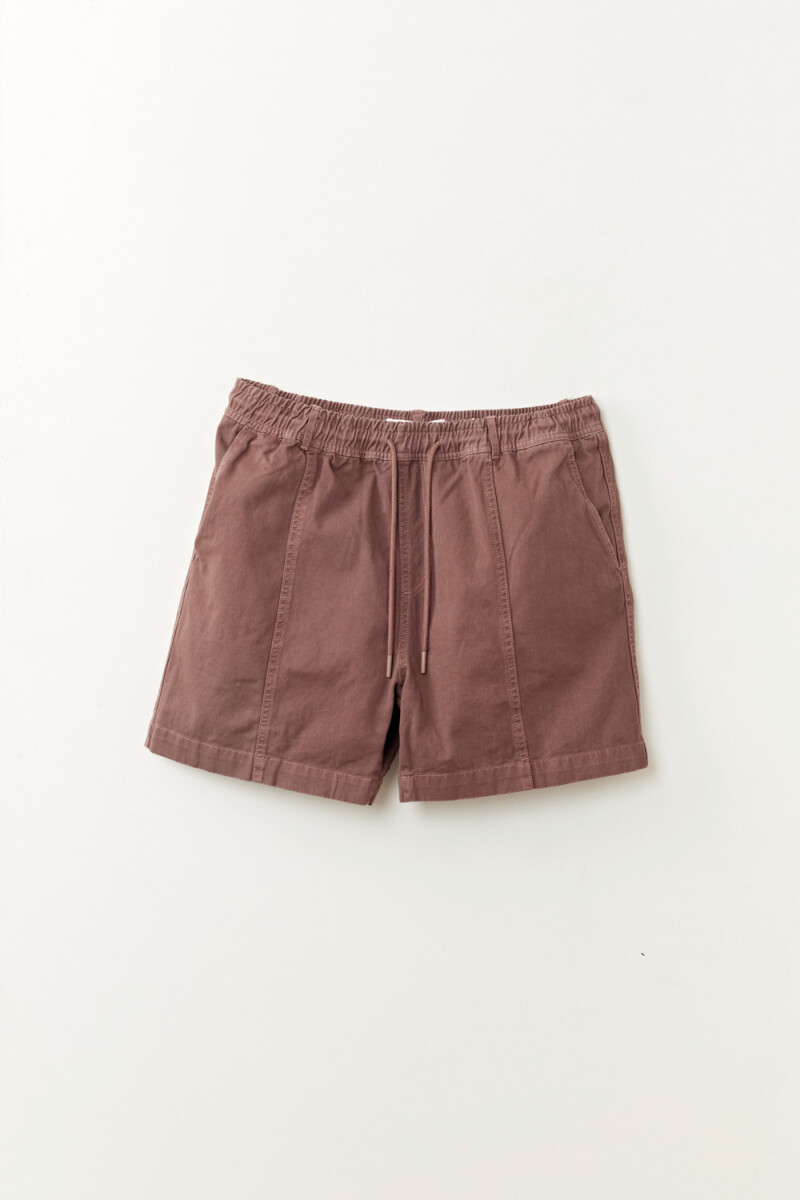 Bermuda con cortes - Marron 
