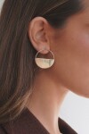 Medio Círculo Earrings Mini Alpaca