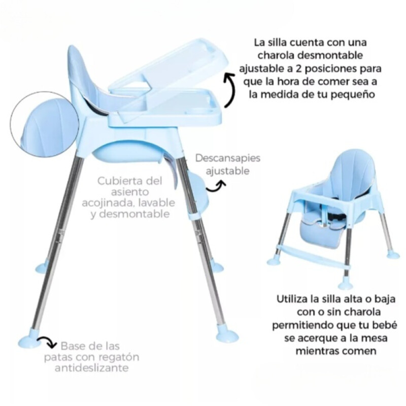 Silla De Comer Para Bebe Plegable | Practica | Segura Silla De Comer Para Bebe Plegable | Practica | Segura