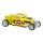 Auto a fricción Hot Wheels Pull Back Racers 13cm Amarillo