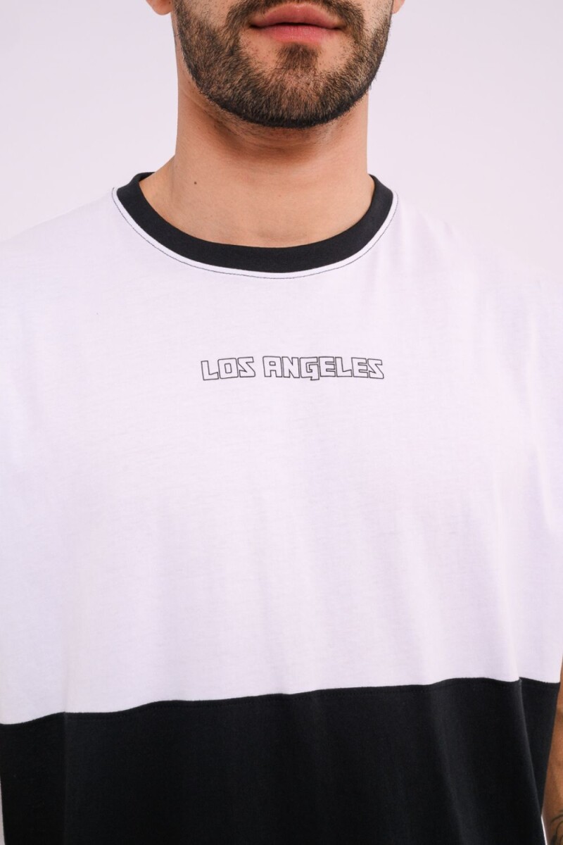 Remera oversize estampada Negro