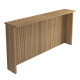 Barra de Isla Canelada MDF Nature 200 cm – Ideal para Cocinas Amplias GAMAS DE BEIGE
