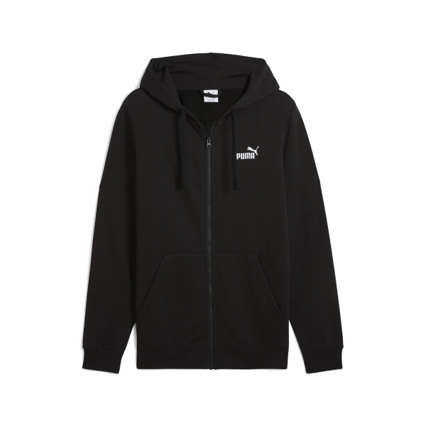 Canguro Puma ESS No. 1 Logo Full-Zip Hoodie FL de Hombre - 682586 01 Negro
