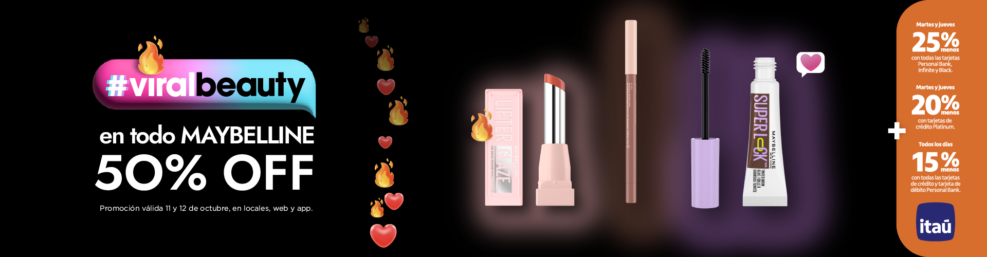 Maybelline 50%