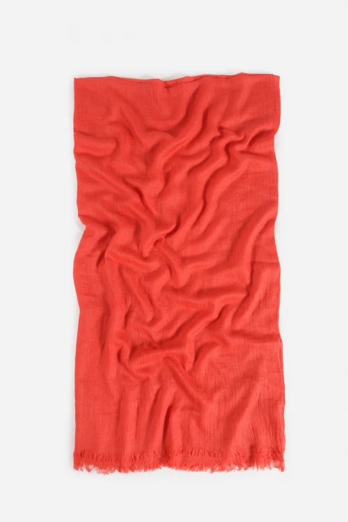 Pashmina lisa algodón rojo