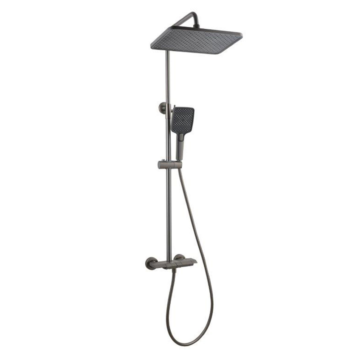 Barra De Ducha En Ac Inox Gun Metal 