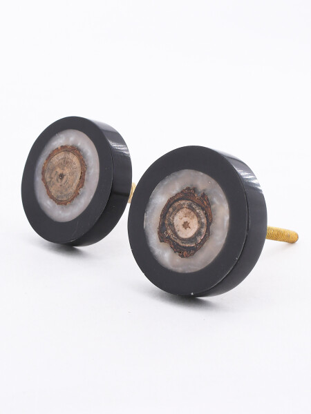 TIRADOR PARA MUEBLES ARJUN SET X2 NEGRO (V)