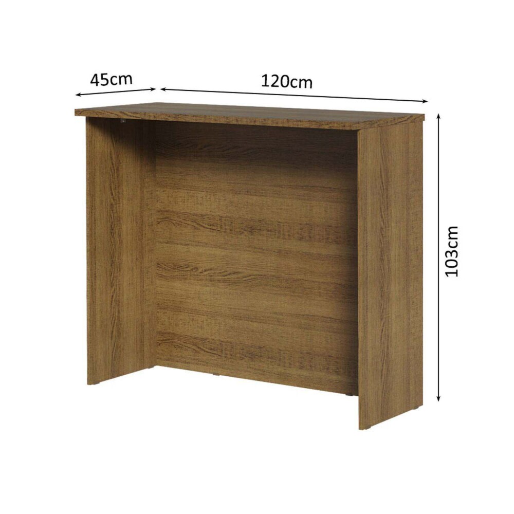 BARRA/ISLA 120 CM MDP MARRON LUX