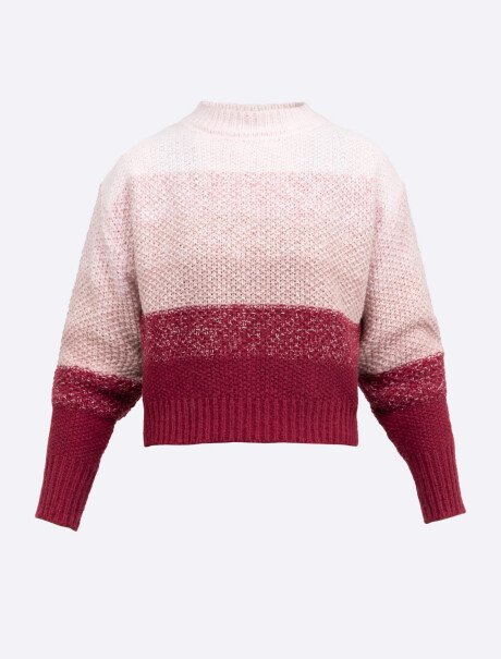 Sweater degradee frambuesa