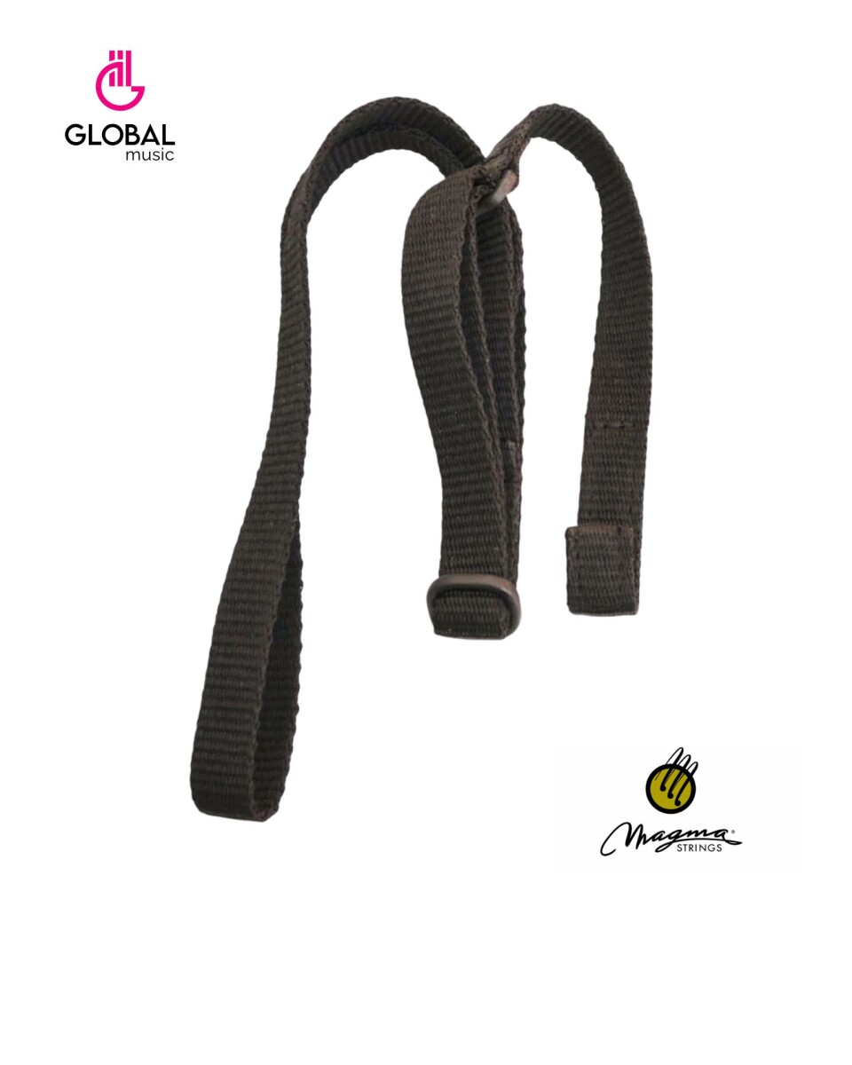 Correa Ukelele Magma Polyester Negra Puntera 07MSU01. 