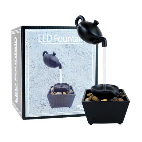 Fuente de agua con luz LED y piedras Fuente de agua con luz LED y piedras