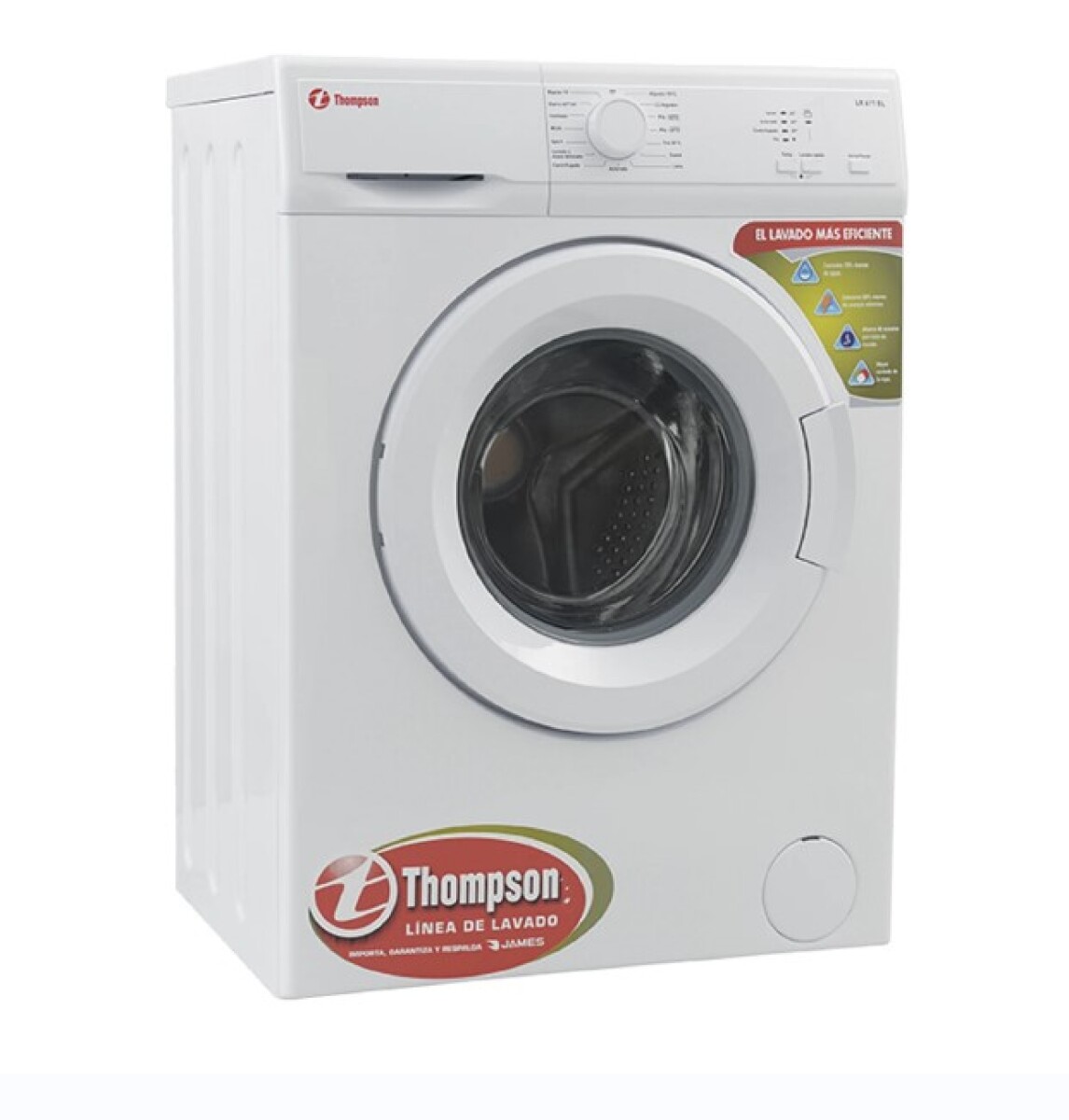 Lavarropas Automático Thompson Lr 611 Blanco 6kg 
